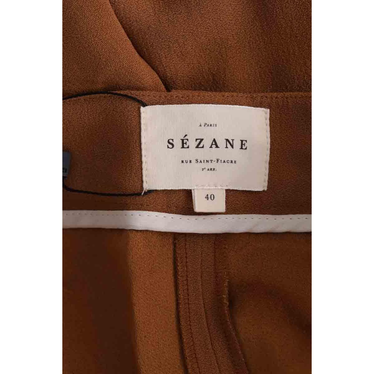 Pantalon large - Très Bon État marron, SEZANE