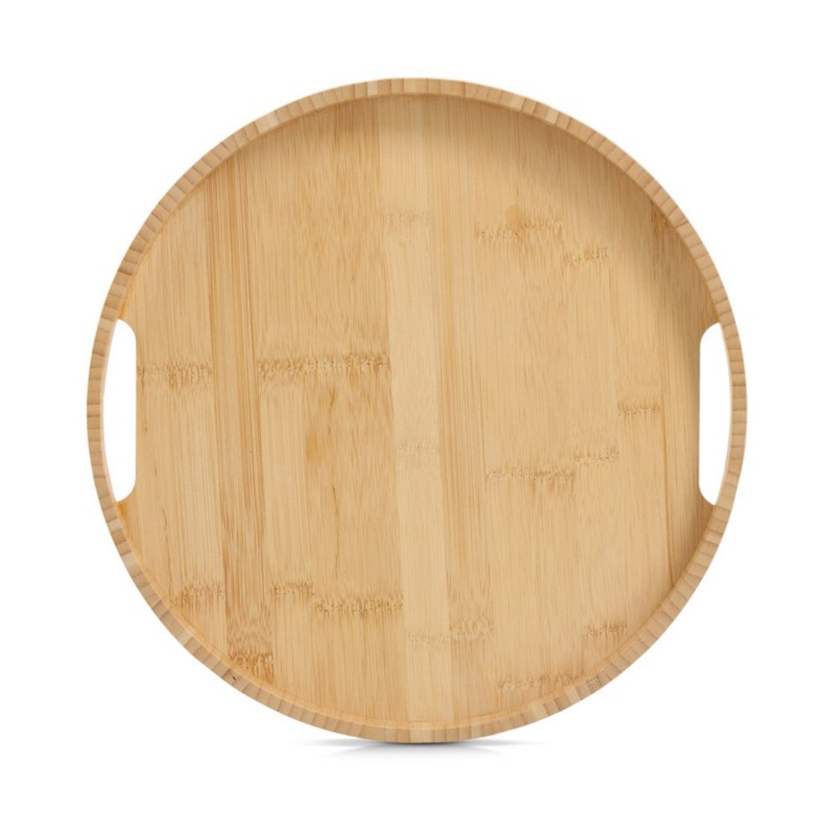 Plateau de cuisine rond bois de bambou bois clair, ZELLER PRESENT