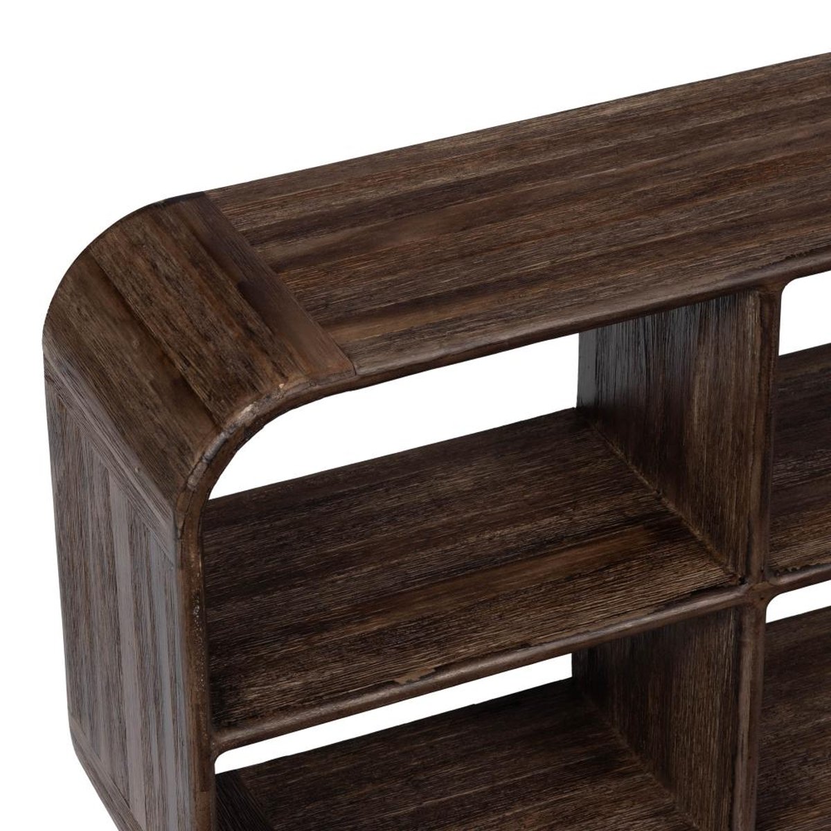 Étagère 6 casiers Aronia 120 cm en bois marron, AMADEUS
