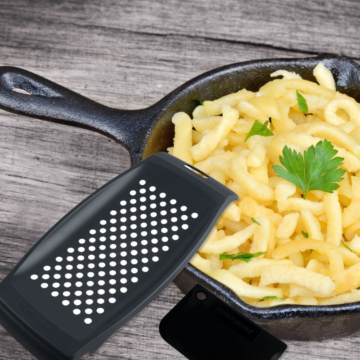 Lot de 2 râpes pour spaetzles maison blanc, FACKELMANN