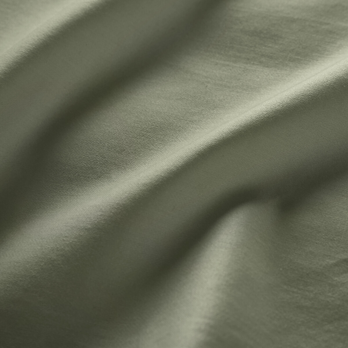 Taie d'oreiller en satin de coton, 153 fils, Opale eucalyptus, LA REDOUTE INTERIEURS
