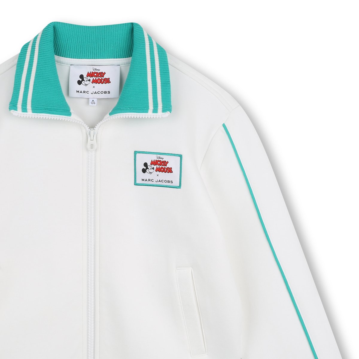 Sweat zippé à capuche ivoire pastel, MARC JACOBS