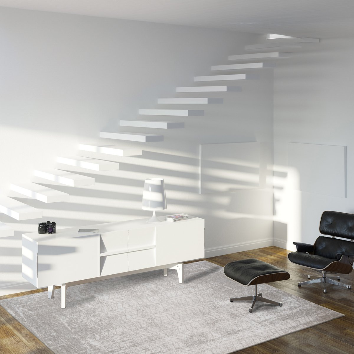 Tapis intérieur/extérieur tissé plat TUNDRA gris, NOVATREND