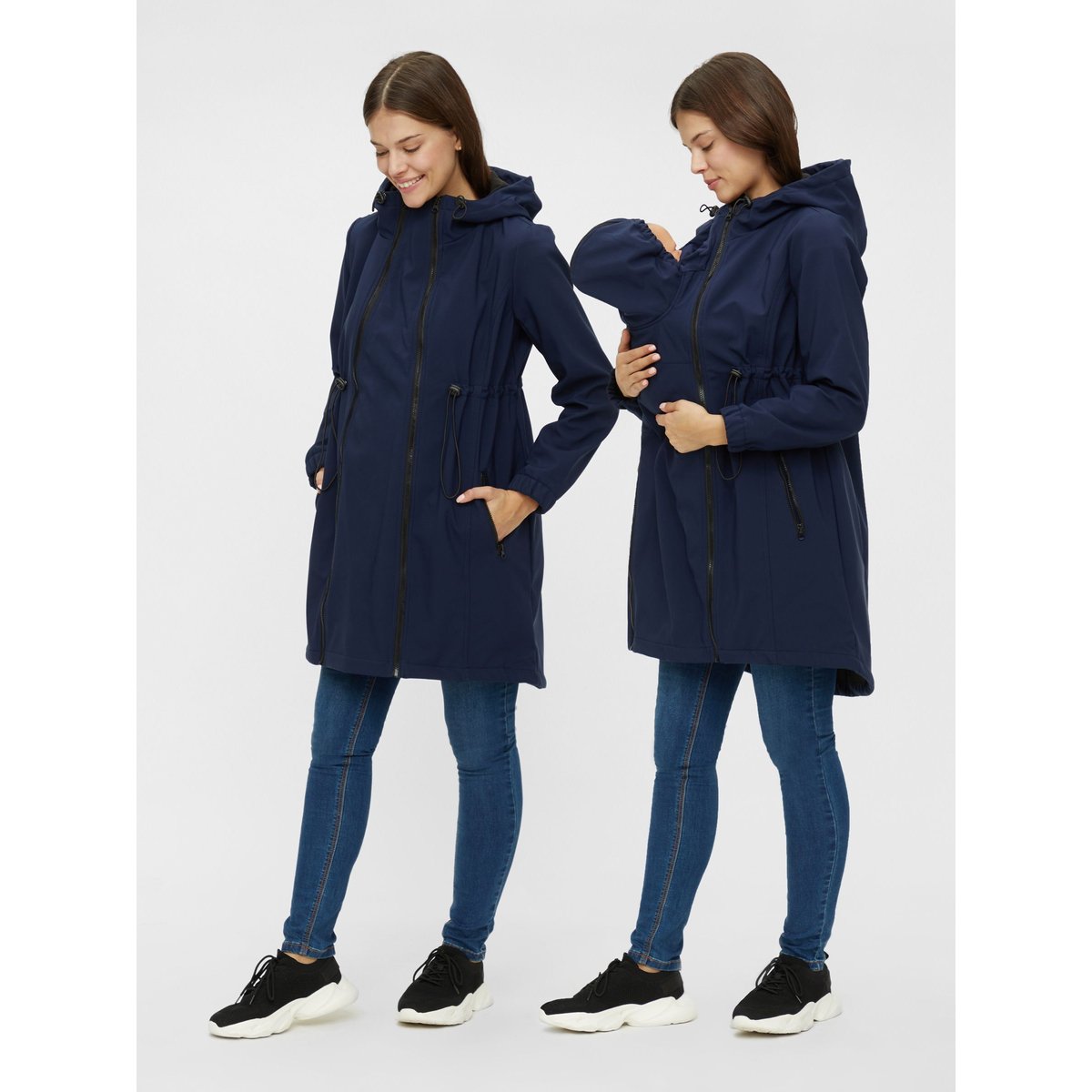 Manteau Softshell navy blazer, MAMA LICIOUS