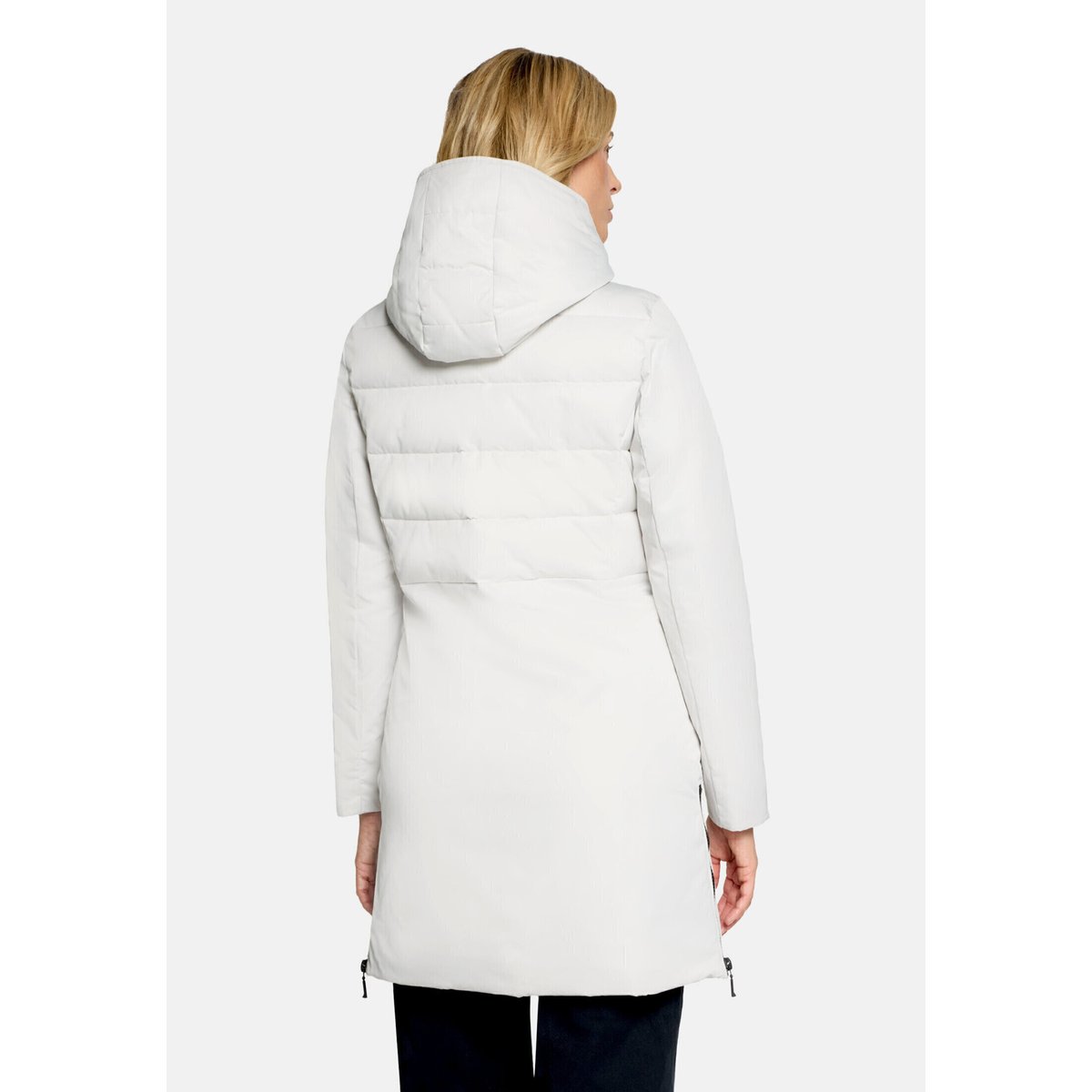 Veste d'hiver duvet synthétique gris clair, AMBER & JUNE