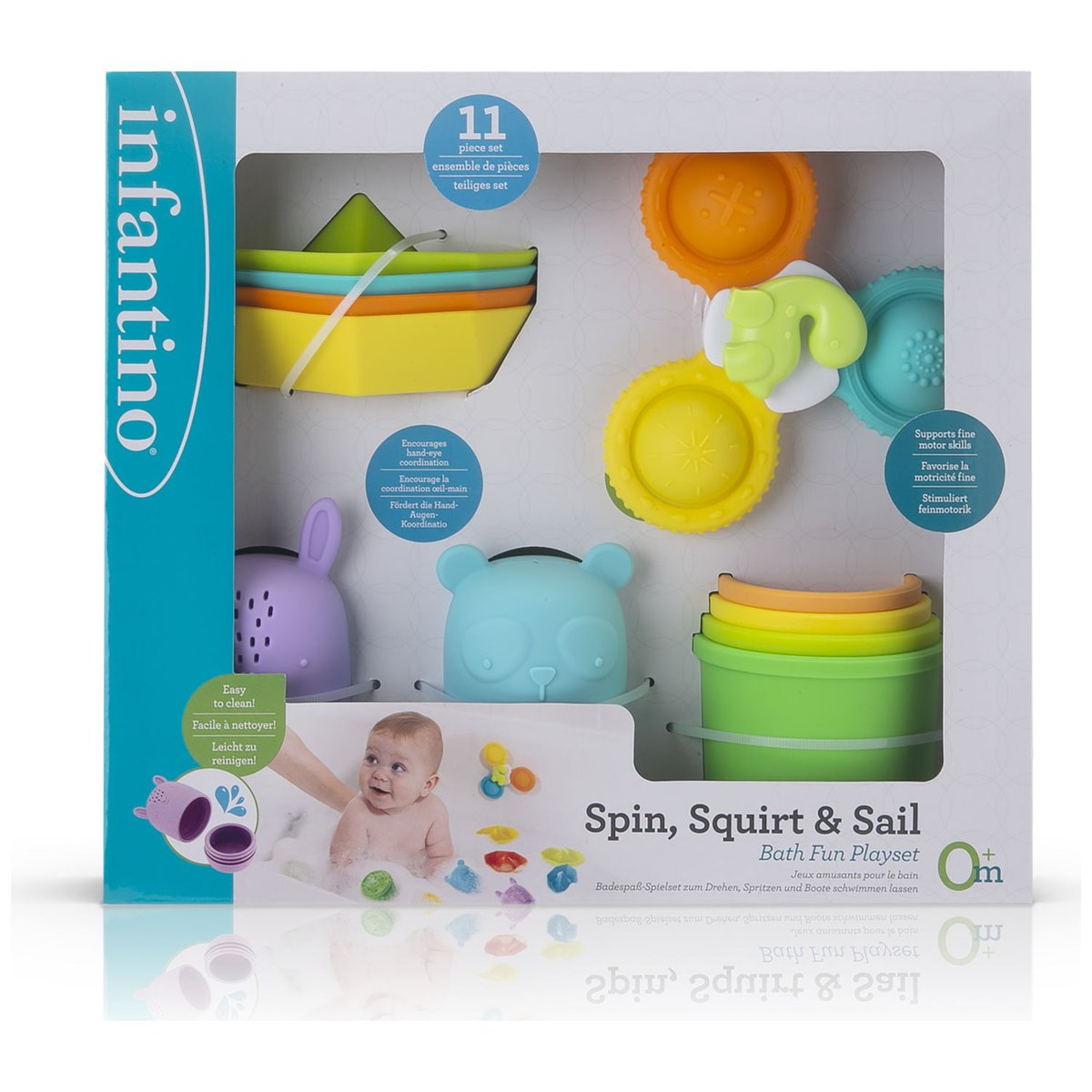 Coffret de bain multicolore, INFANTINO