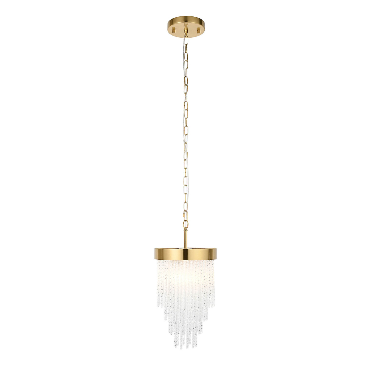 Antario Twisted-Glass Pendant Light brass, ÉDITÉ