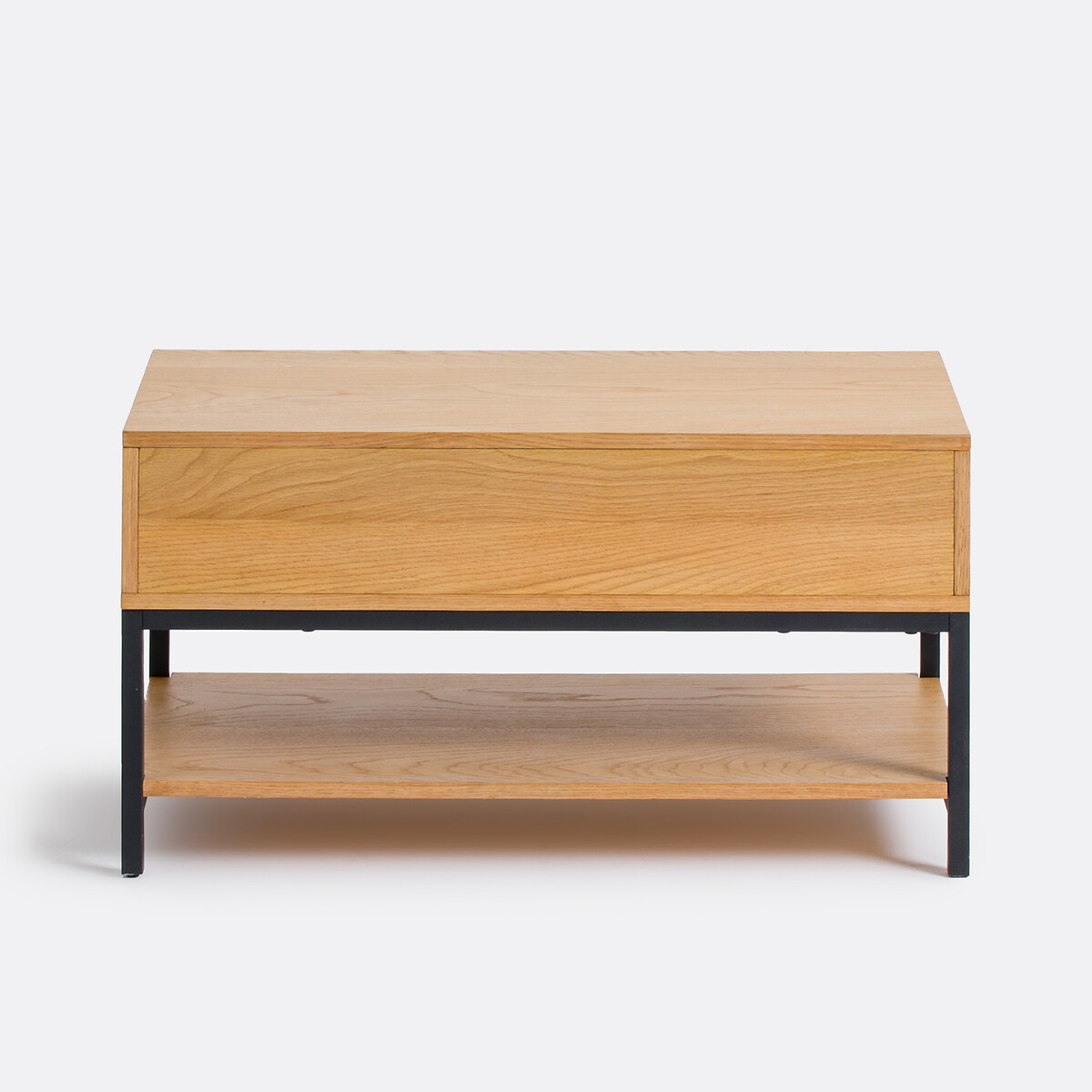 Banc d'entrée métal acier plaqué chêne, Alvan plaqué chêne, LA REDOUTE INTERIEURS