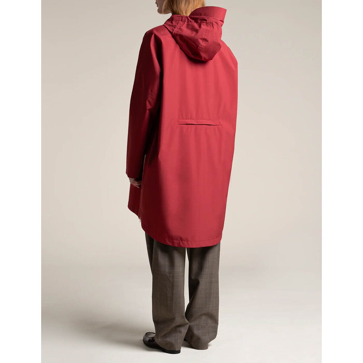 Poncho unisex lungo con cerniera LIBERTÉ ciliegia, FLOTTE