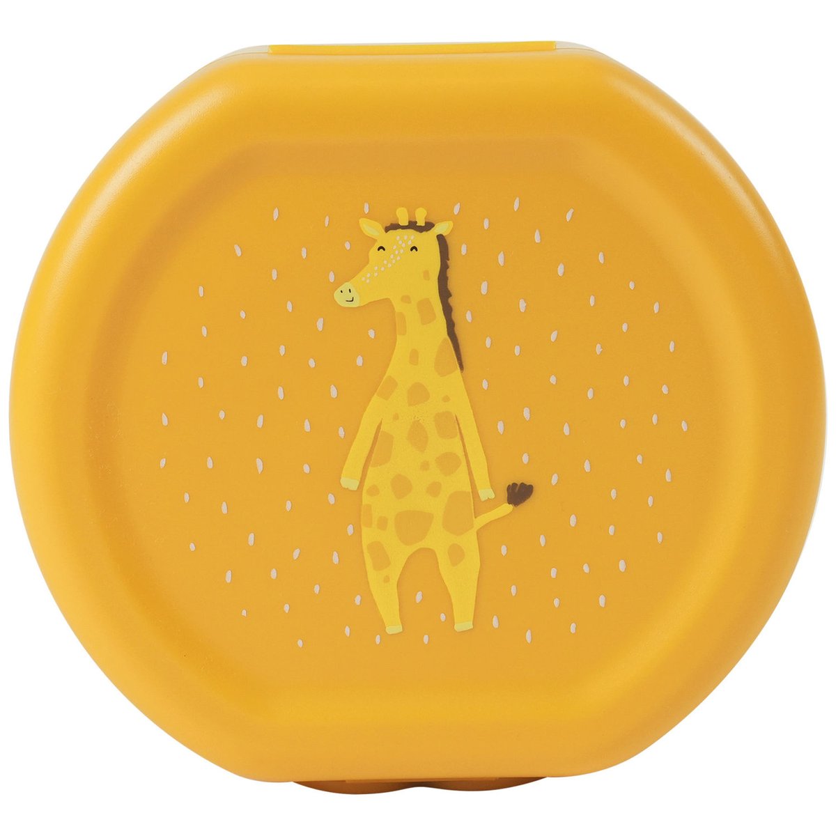 Lot de 2 boîtes à goûter à clip jaune, marron, blanc, TRIXIE
