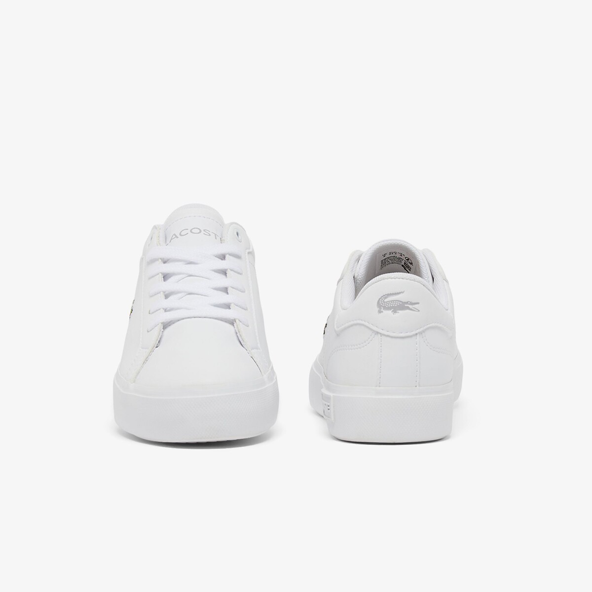 Baskets basses POWERCOURT blanc, LACOSTE