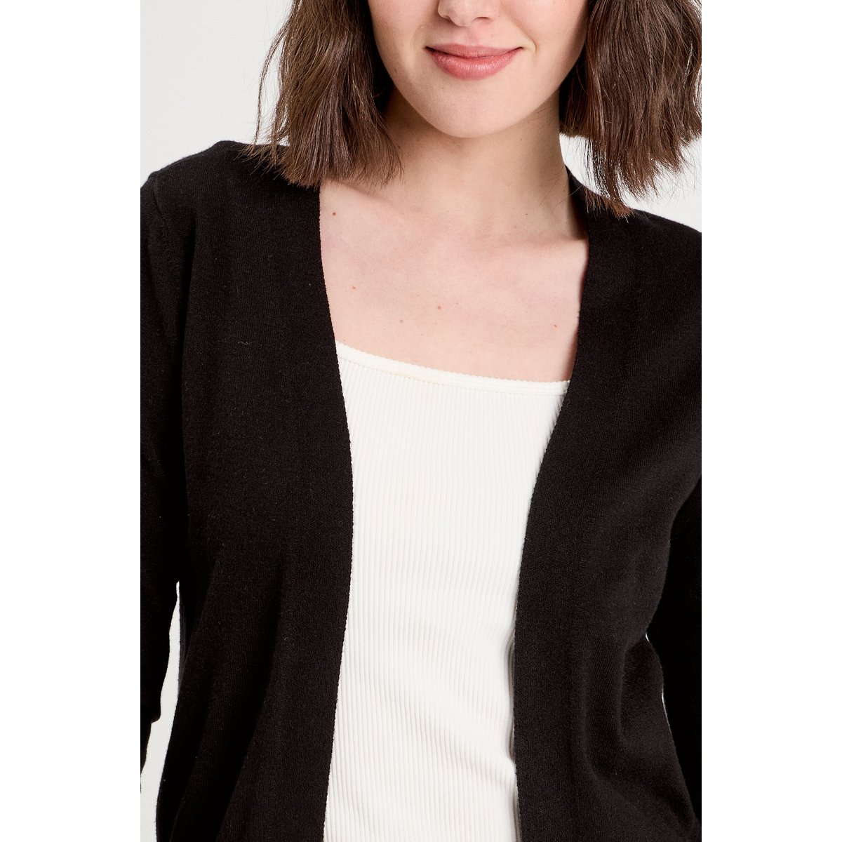 Gilet manches longues noir, CACHE CACHE