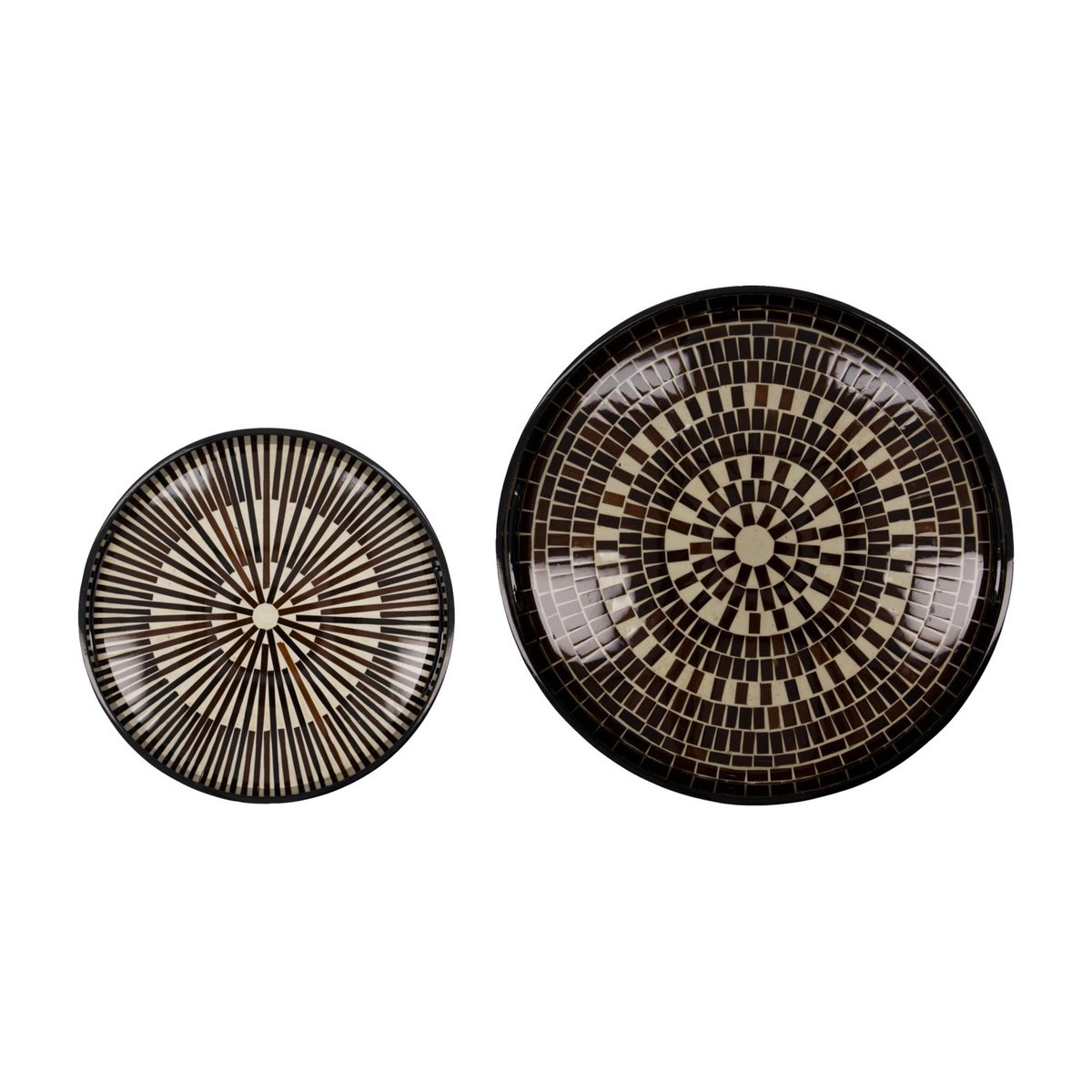 Plateau Serve lot de 2 marron, HOUSE DOCTOR