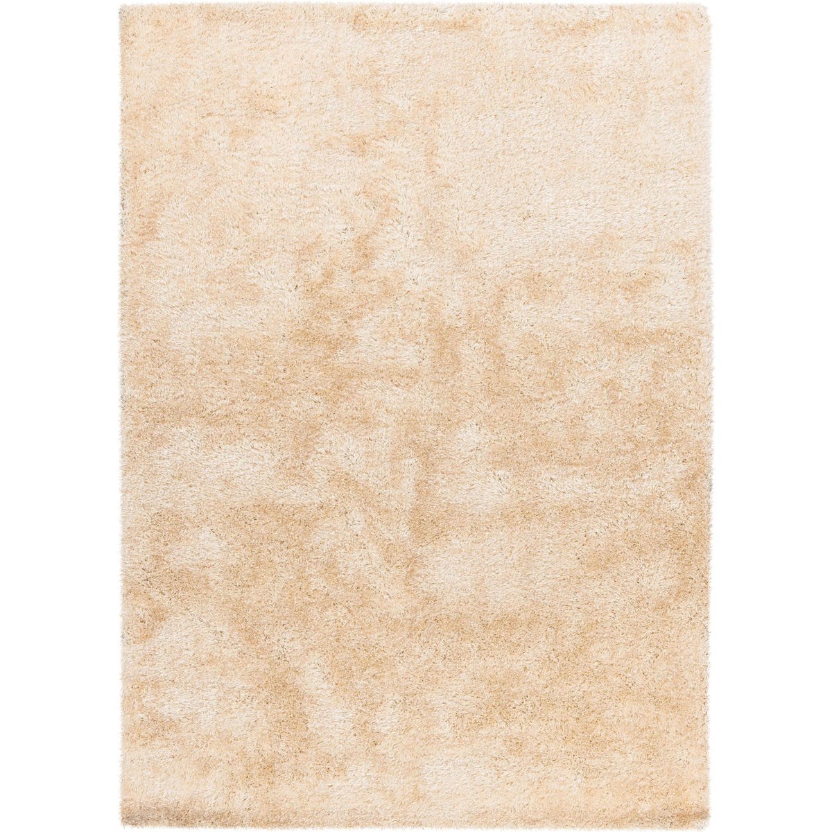 Tapis shaggy à poils longs carré uni, Soul crème beige clair uni, ARTE ESPINA