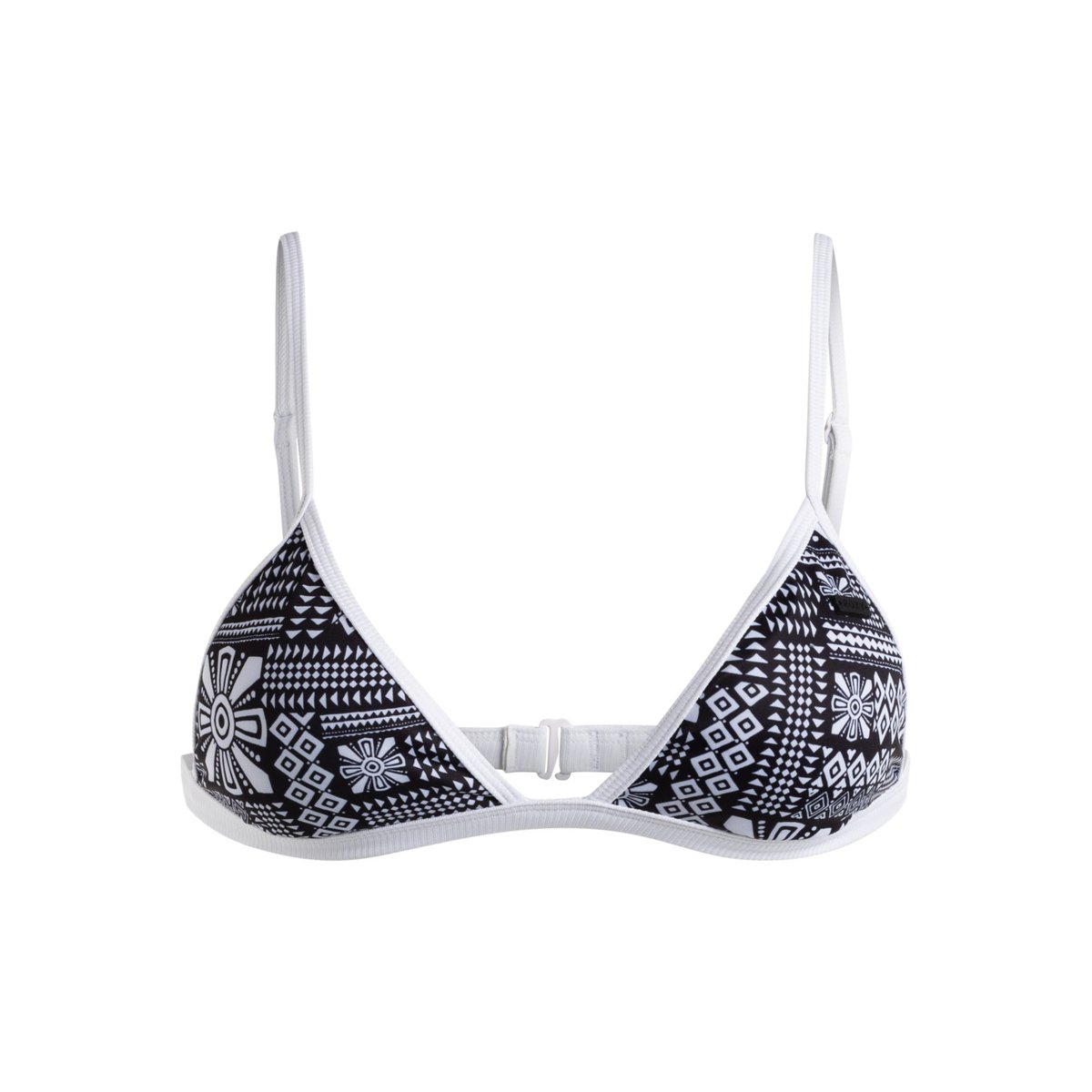 Haut de maillot de bain à couvrance échancrée MINERAL. noir anthracite morockin vibes swim, ROXY