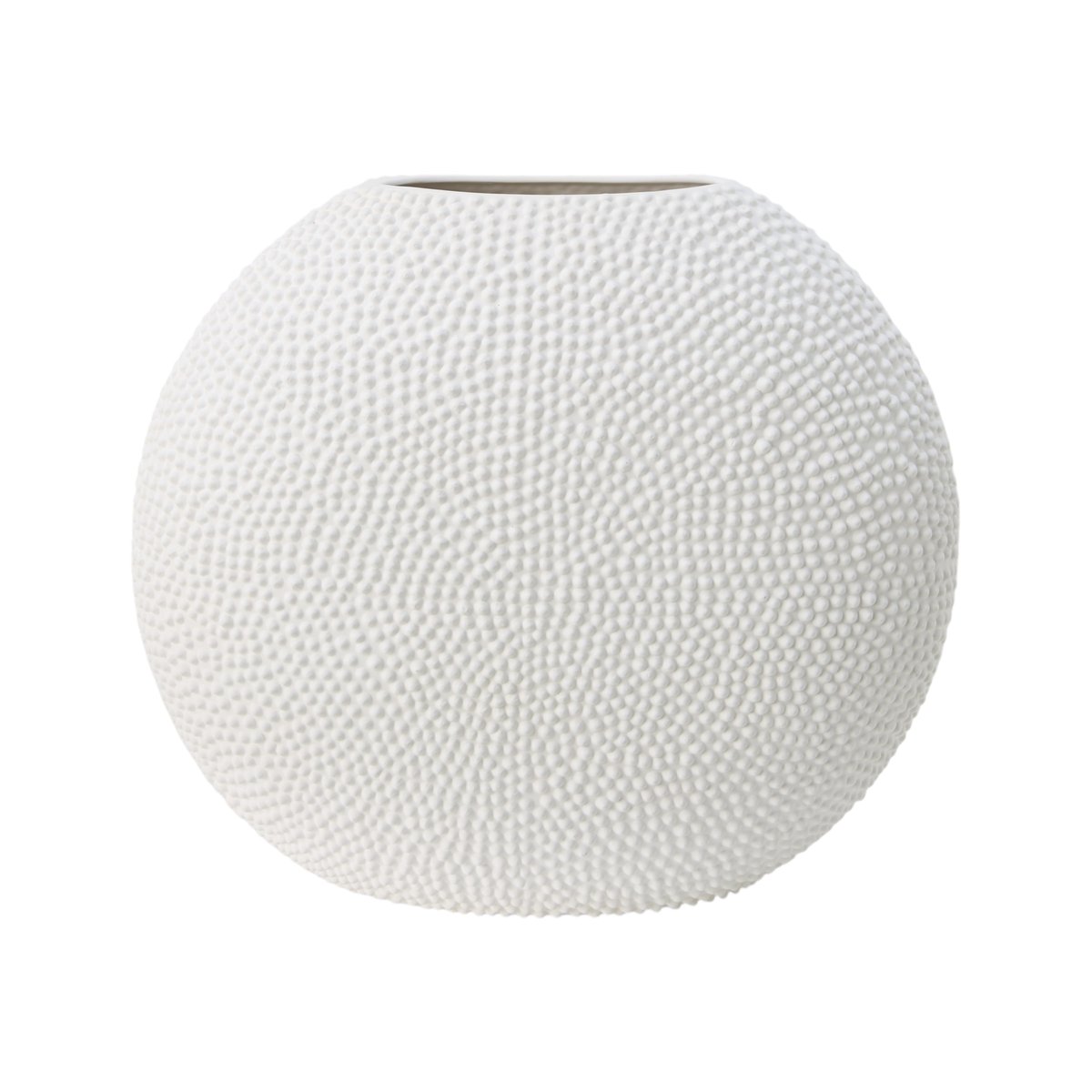 Vase céramique déco texturé blanc 42 cm - SILA blanc, CAMIF