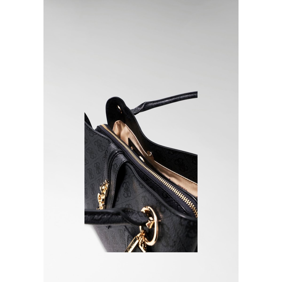 Sac Tote Avec Logo Yvonne gris, GUESS