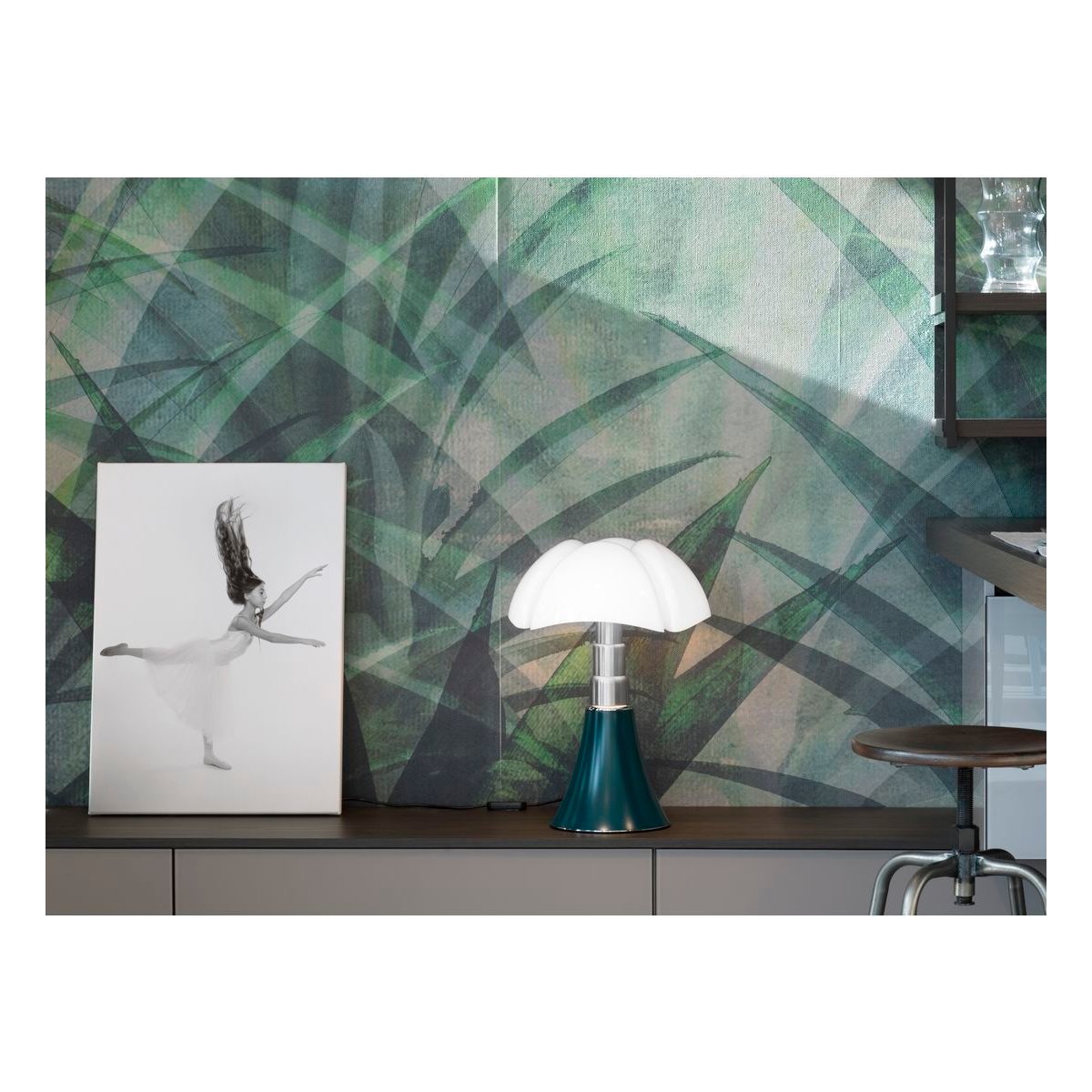 Lampe PIPISTRELLO vert, MARTINELLI LUCE