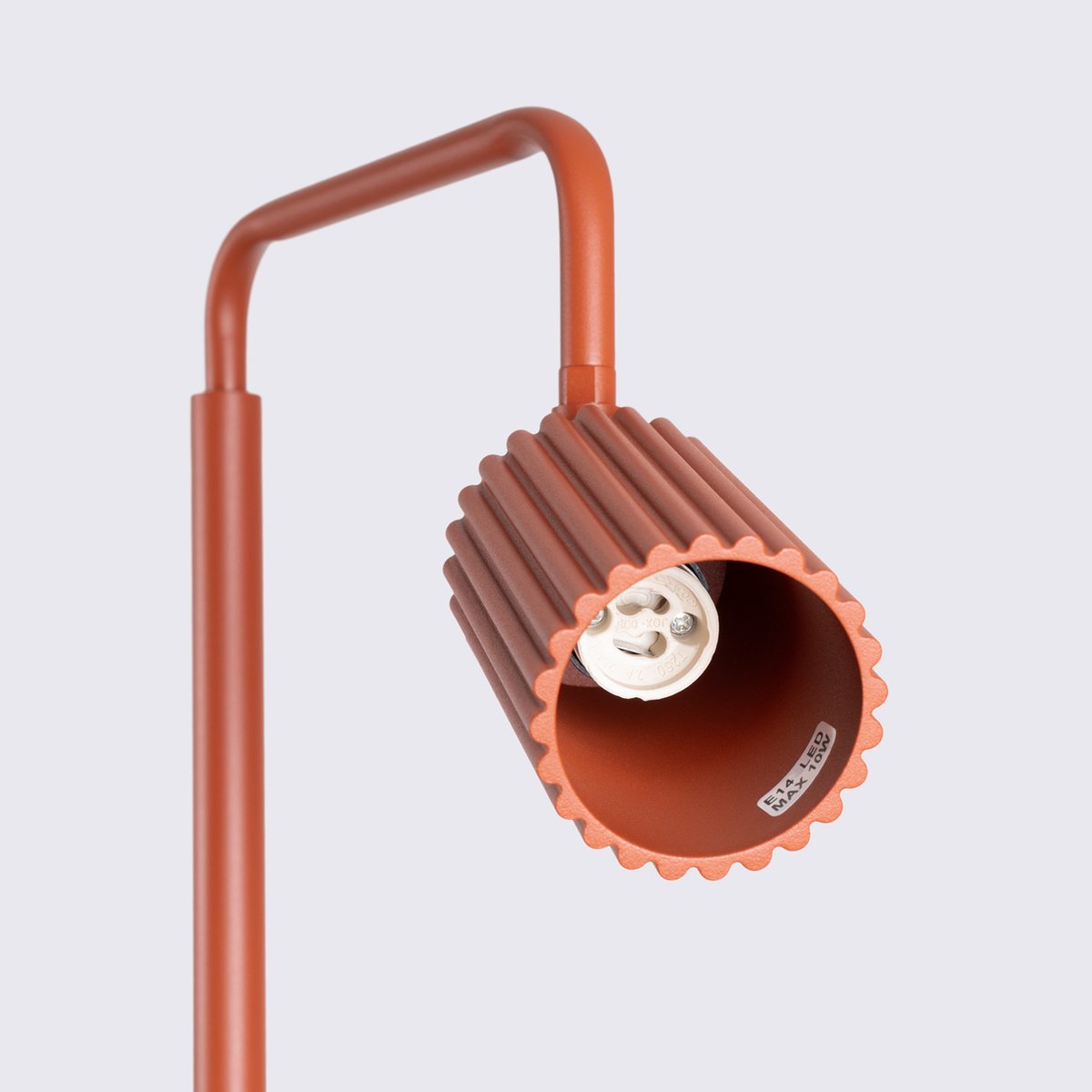 Lampadaire Aluminium Ocre Rouge GU10 1 KARBON ocre rouge, EDEN