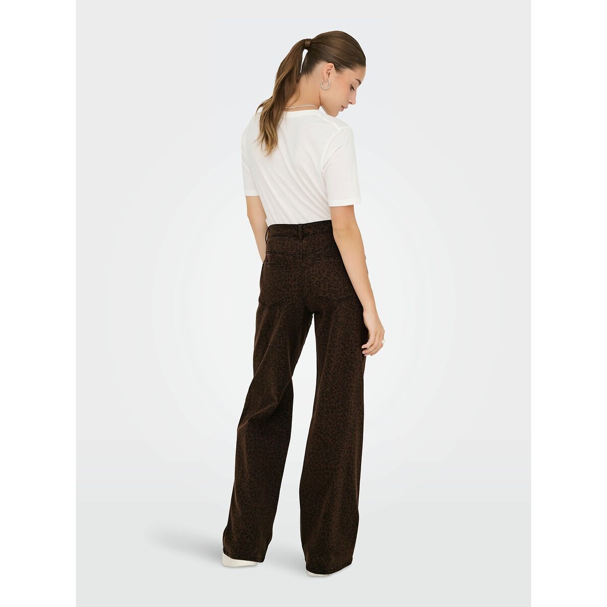 High Waist Jeans with Leopard Print leopard print, ONLY