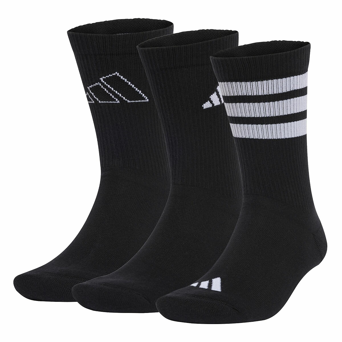 Lot de 3 paires de chaussettes à logo noir, adidas Performance