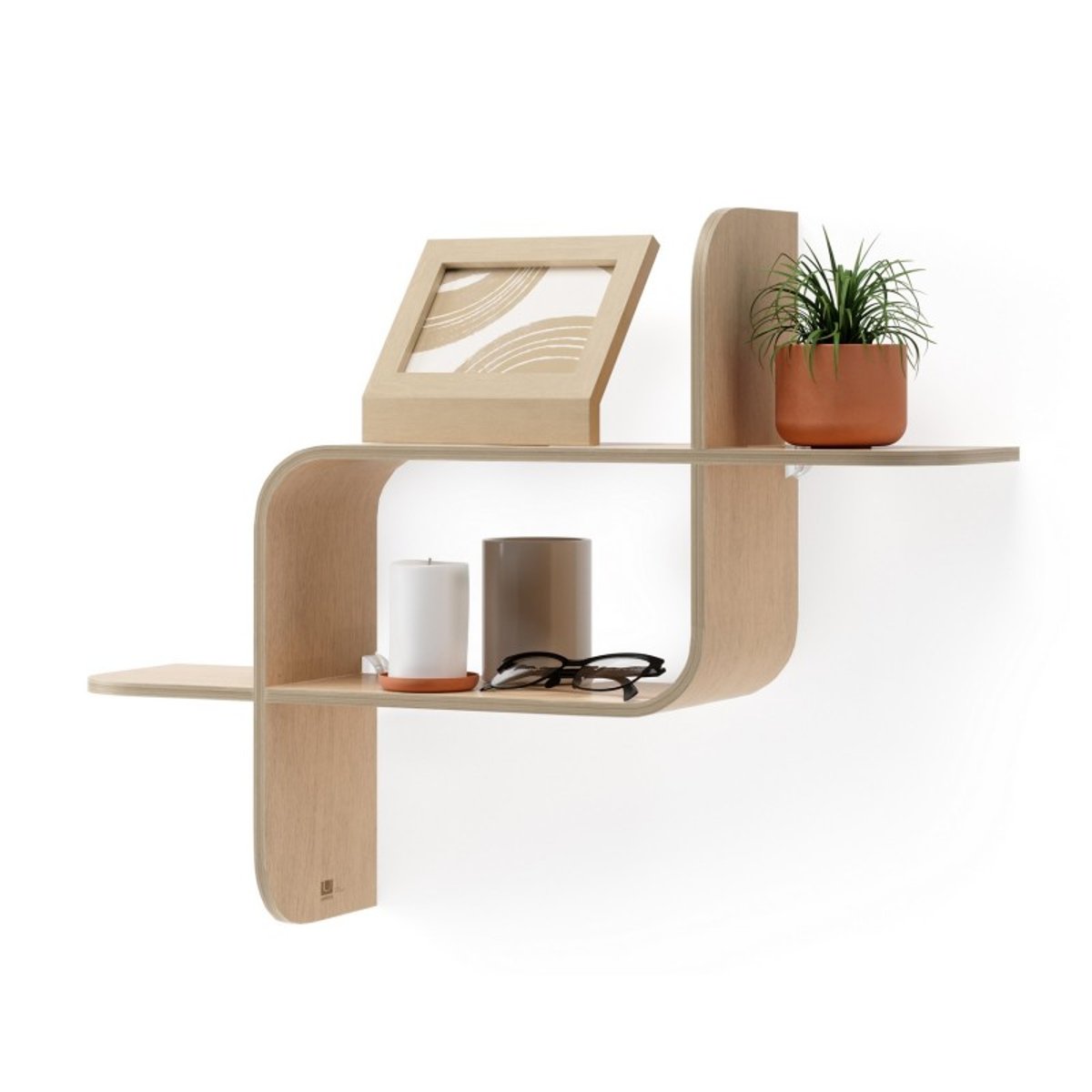 Etagère murale modulable  MONTAGE bois clair, UMBRA