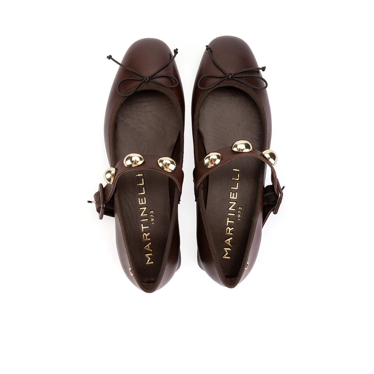 Ballerines cuir Quirinale olmo, MARTINELLI