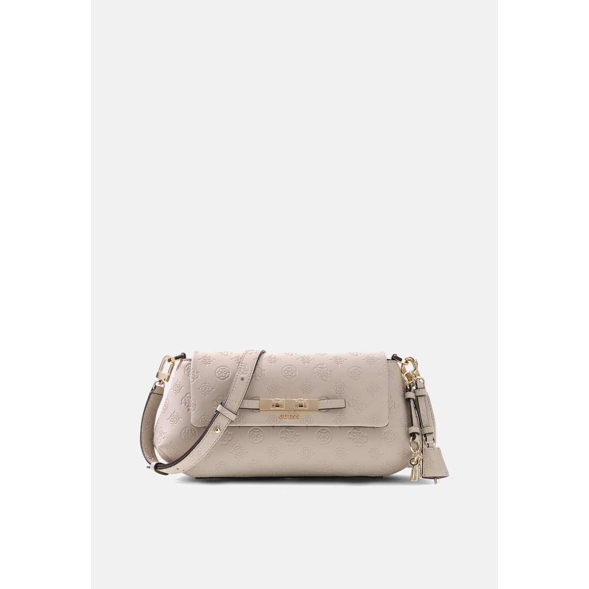 Logo Carmella Crossbody rouge foncé, GUESS