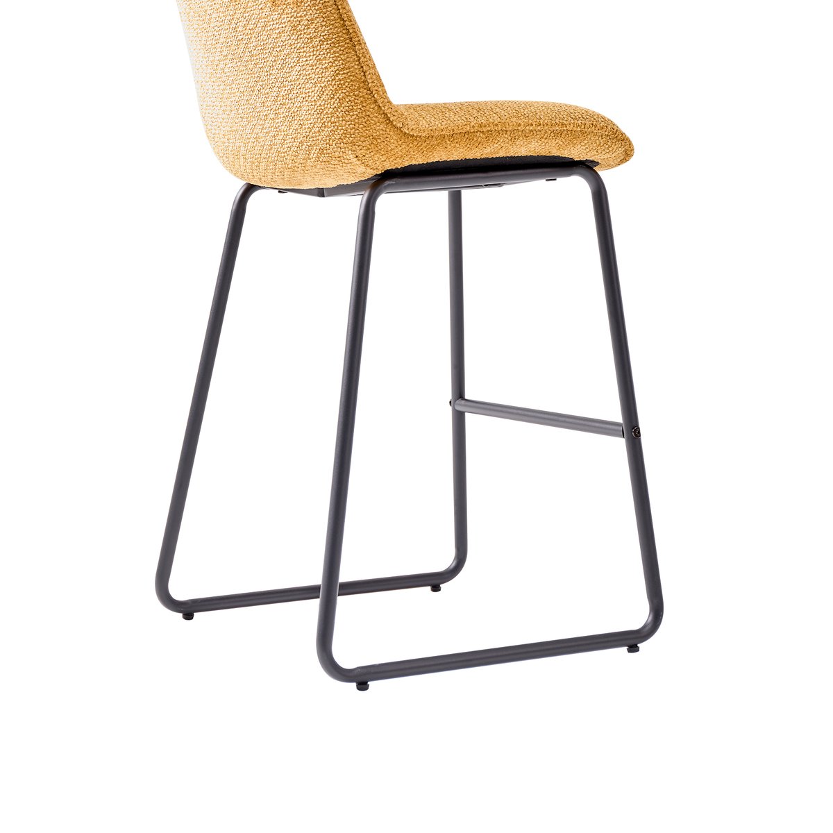 Lot de 2 tabourets de bar en métal CORIA jaune, NORDLYS