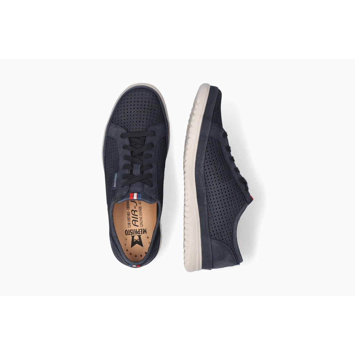 Baskets en cuir TOM PERF bleu foncé p5144499, MEPHISTO