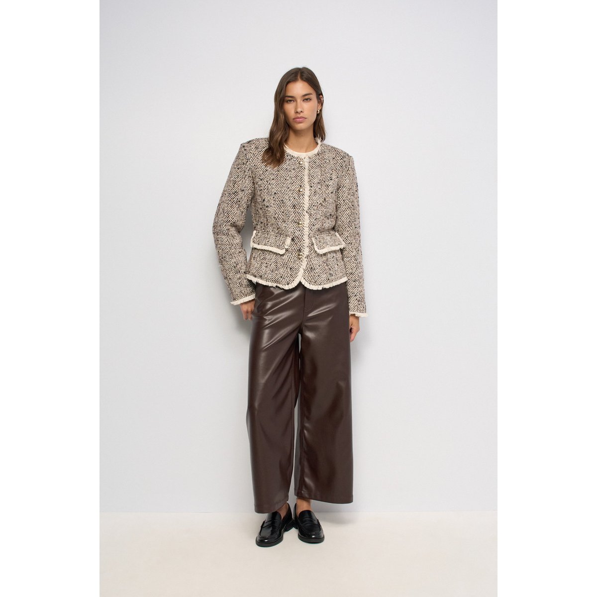 VESTE EN TWEED MATELASSÉE marron, SALSA JEANS