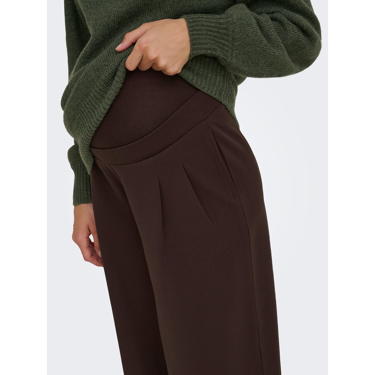 Pantalon À Jambe Large coffee bean, ONLY