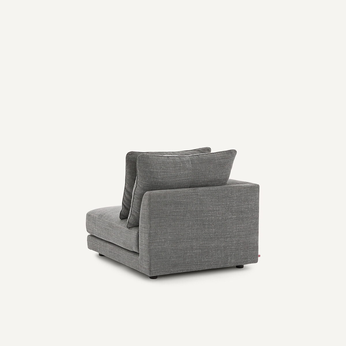 Demi-canapé gauche, modulable en coton et lin, TIBERIO anthracite, AM.PM