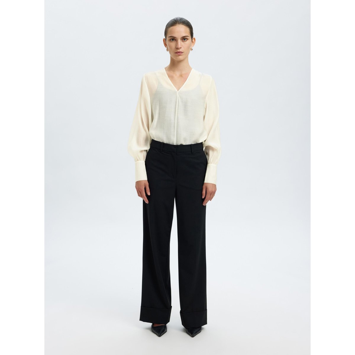 Blouse À Manches Longues birch, SELECTED