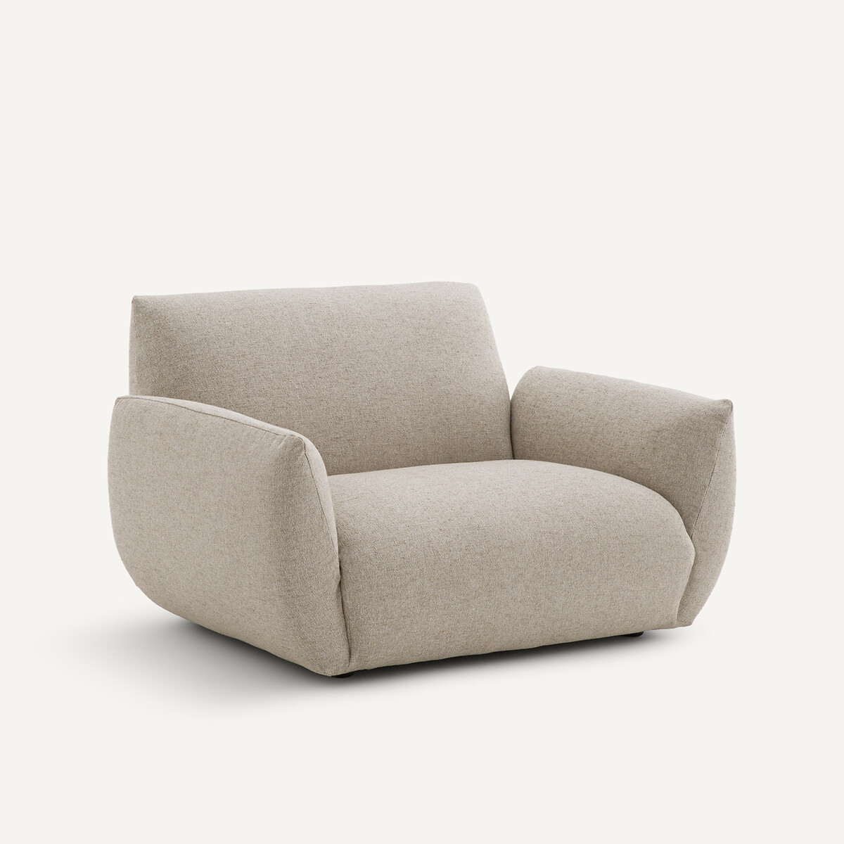 Fauteuil en tweedé, SPOGANO naturel/gris clair, AM.PM