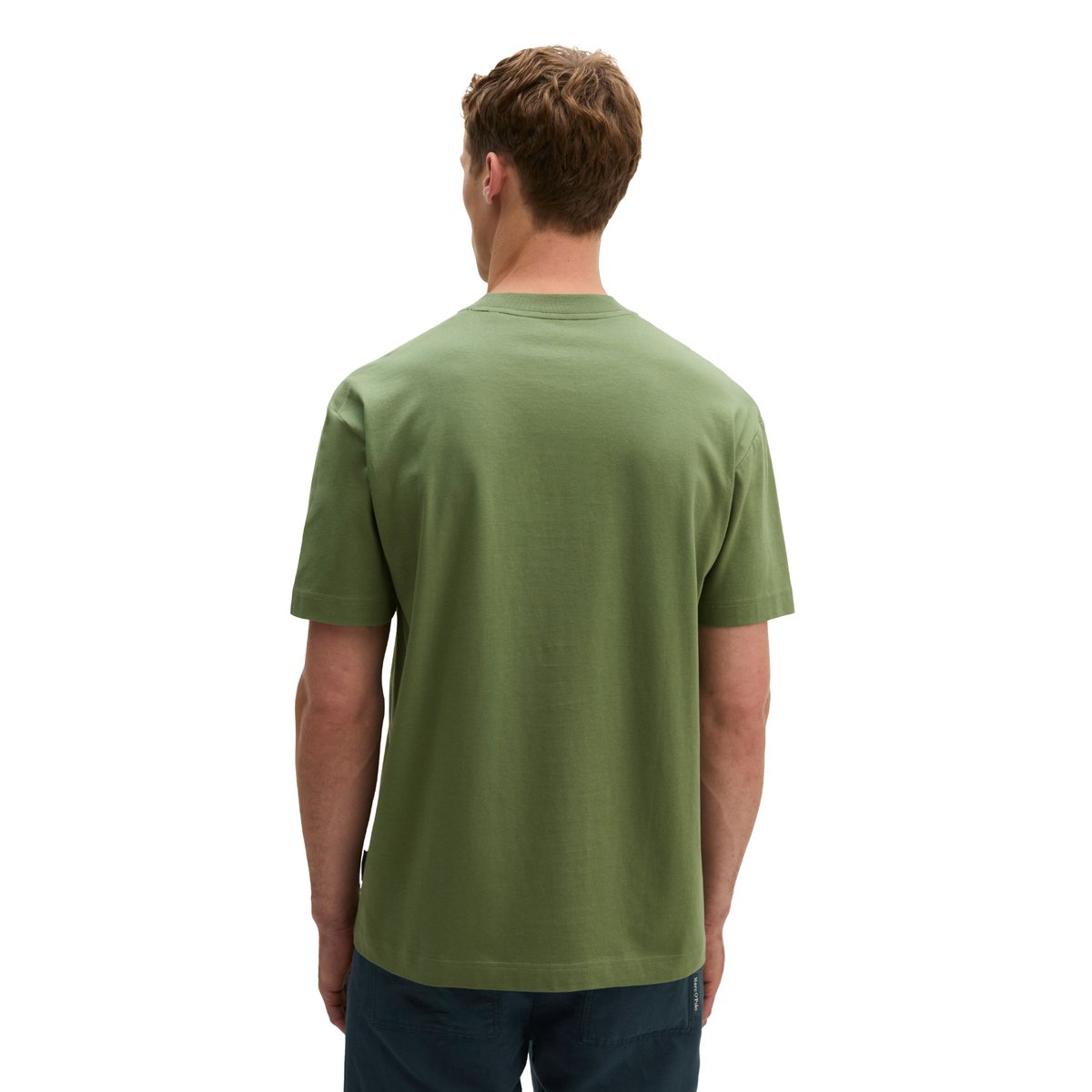 T-shirt loose en pur coton bio vert, MARC O'POLO