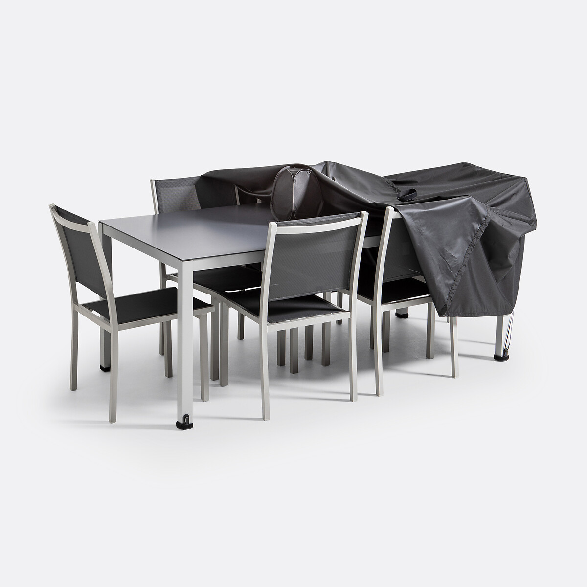 Funda protectora para la mesa de jardín L170 Pext negro, LA REDOUTE INTERIEURS