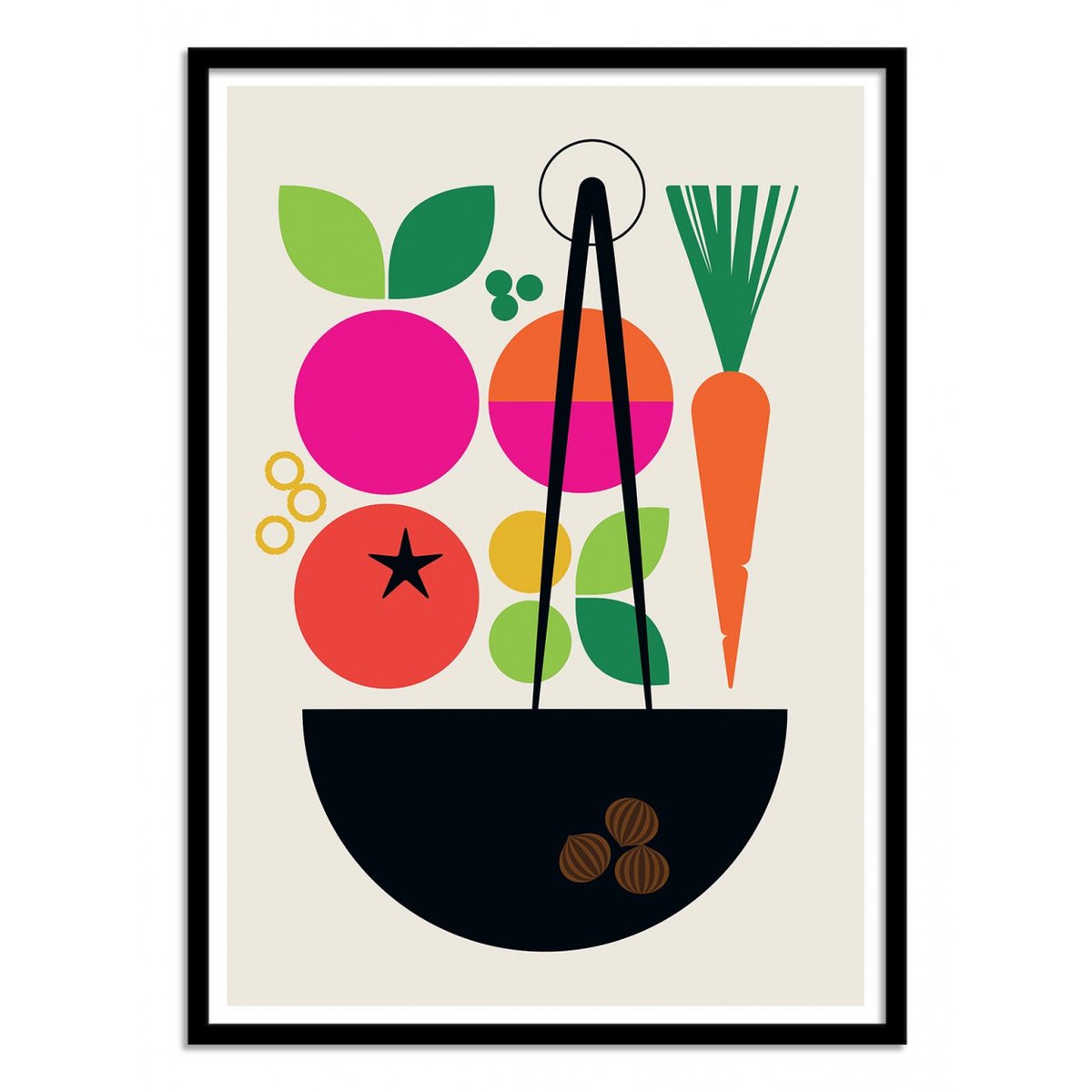 Affiche d'art - Cooking - Bo Lundberg affiche d'art, WALL EDITIONS