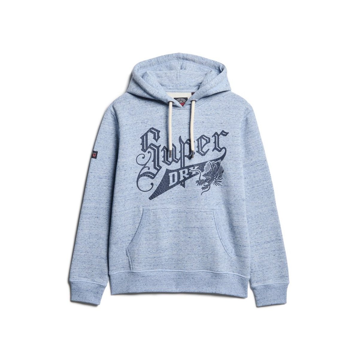Sweat à capuche graphique Archive bleu los angeles chiné, SUPERDRY