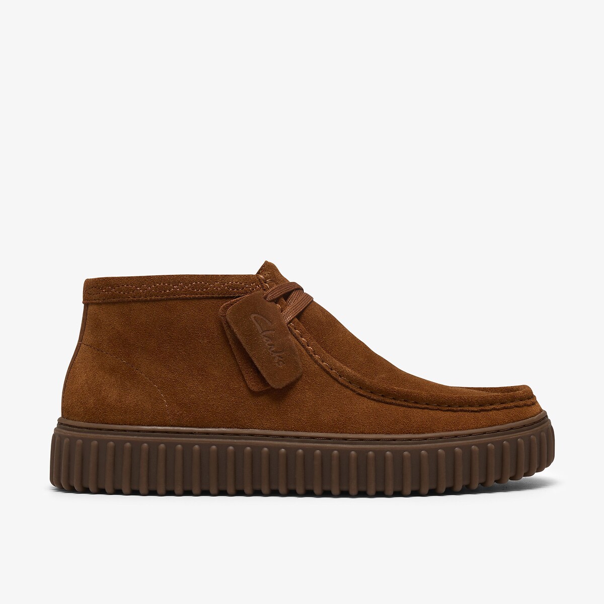 Torhill Hi suede ankle boots cinnamon, CLARKS