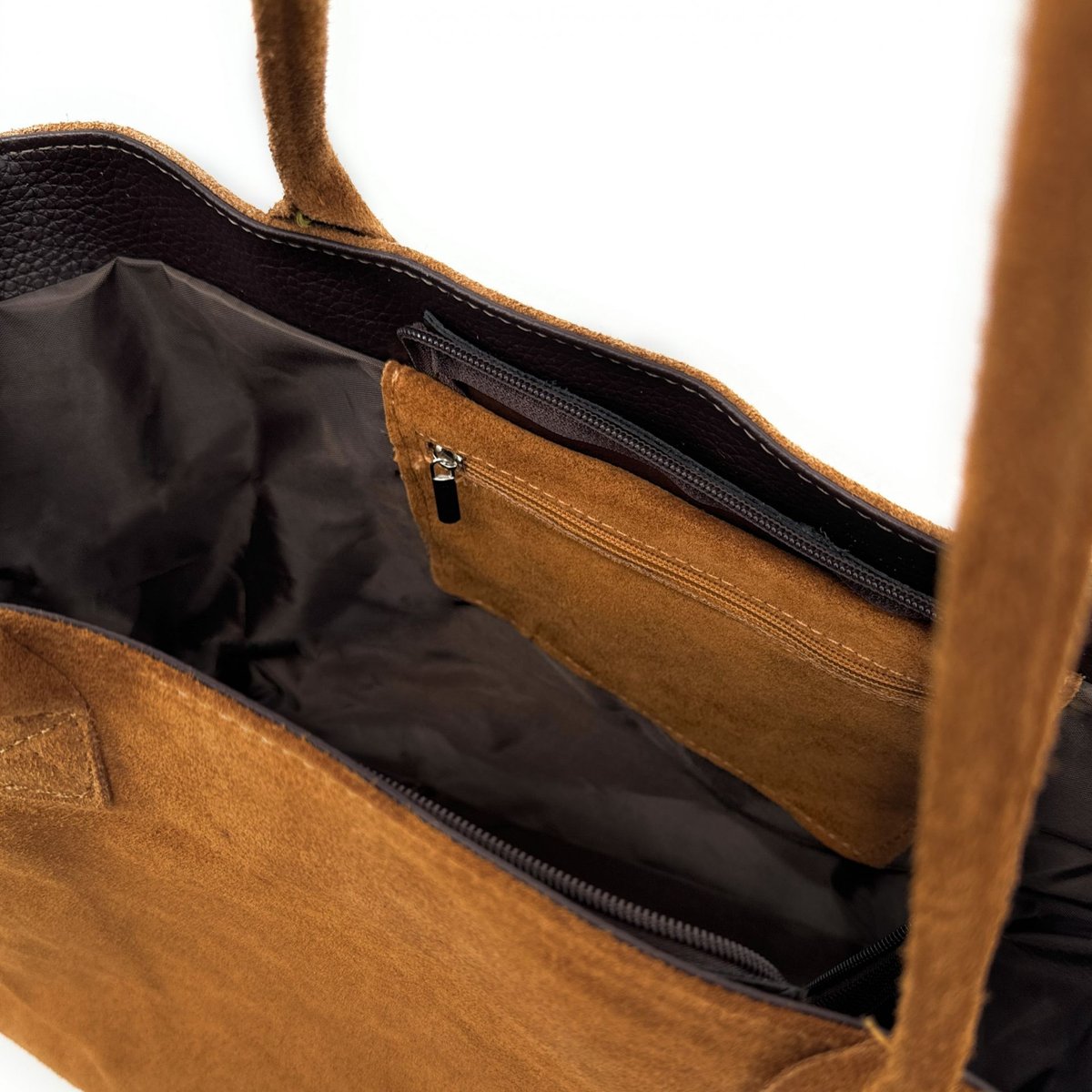 Grand sac cabas en croute de cuir SASHA camel, OH MY BAG