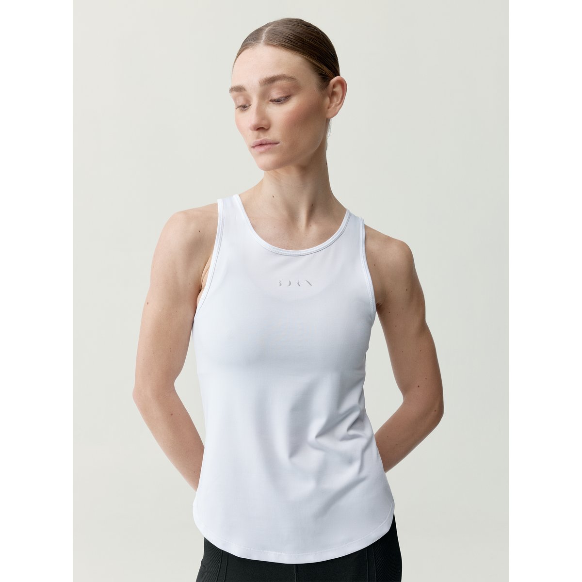 T-Shirt de sport Performance sans manches DAILA 2.0 blanc, BORN