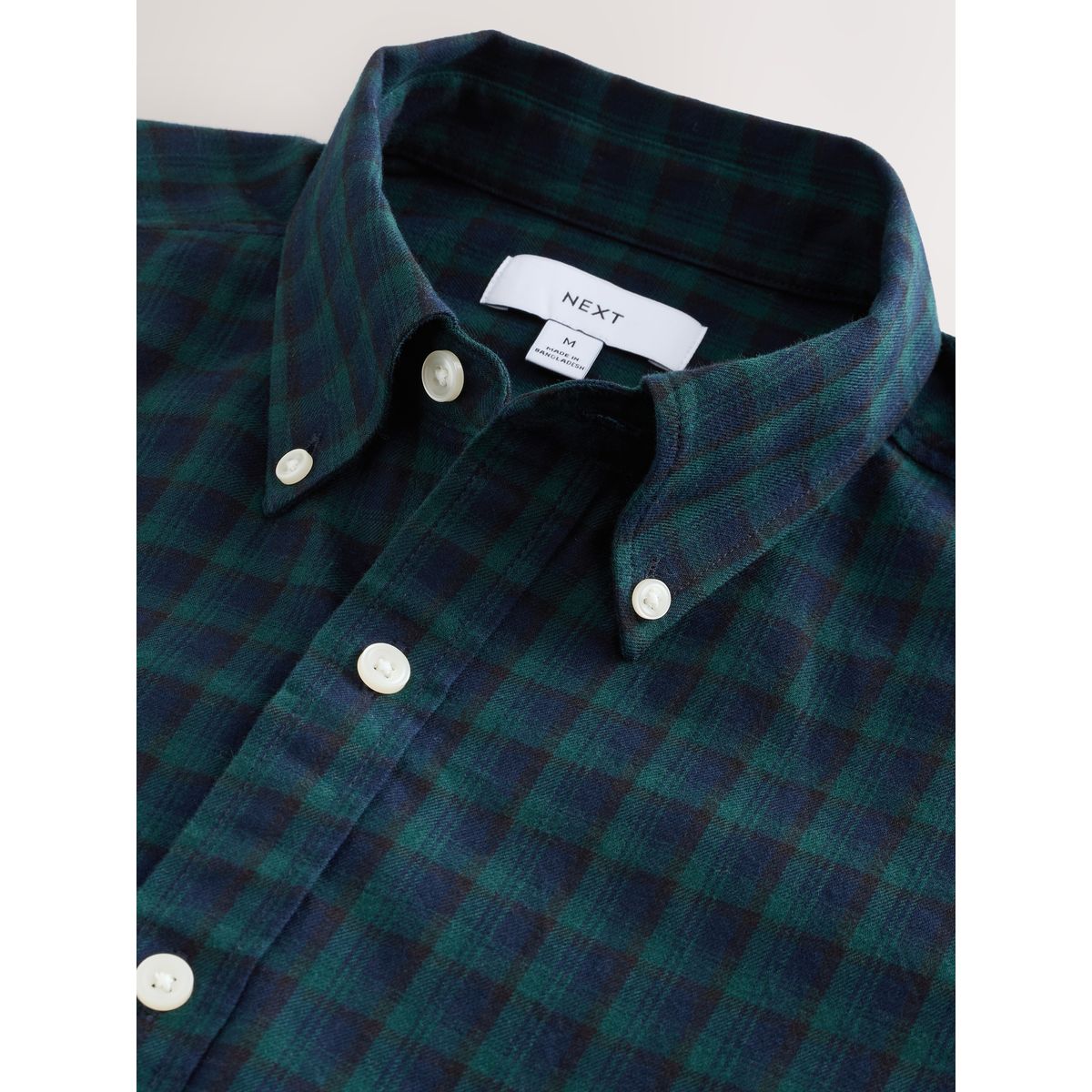 Chemise manches longues à carreaux vert, NEXT
