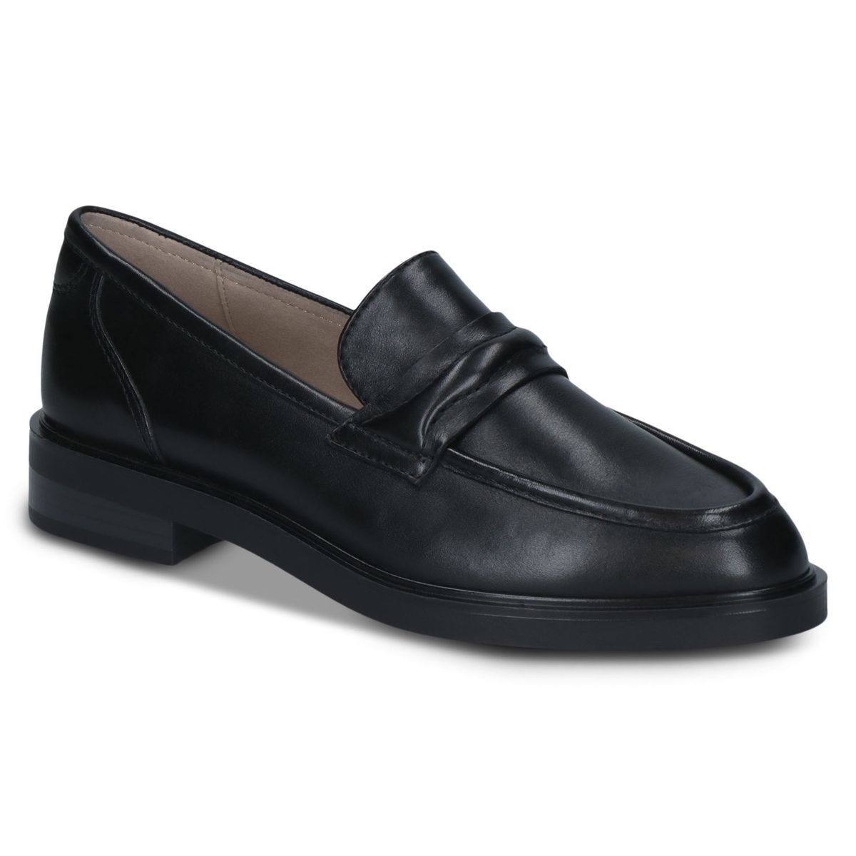 Slipper en cuir noir nappa, CAPRICE