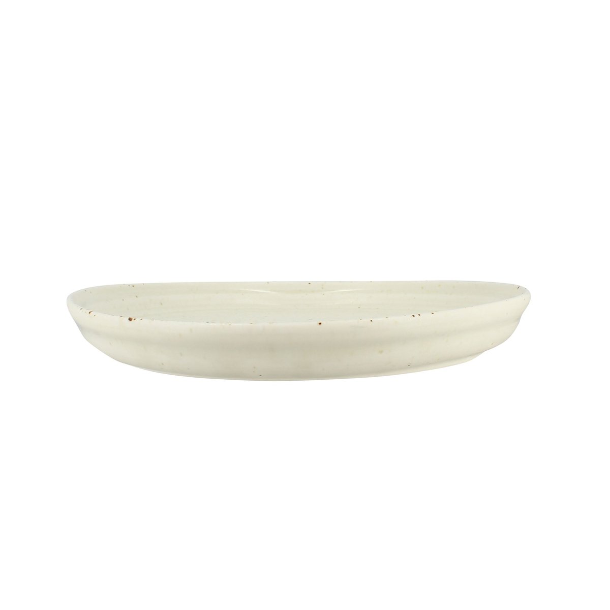 Lot de 6 assiettes plates 27cm en porcelaine, ORA beige, OGO LIVING