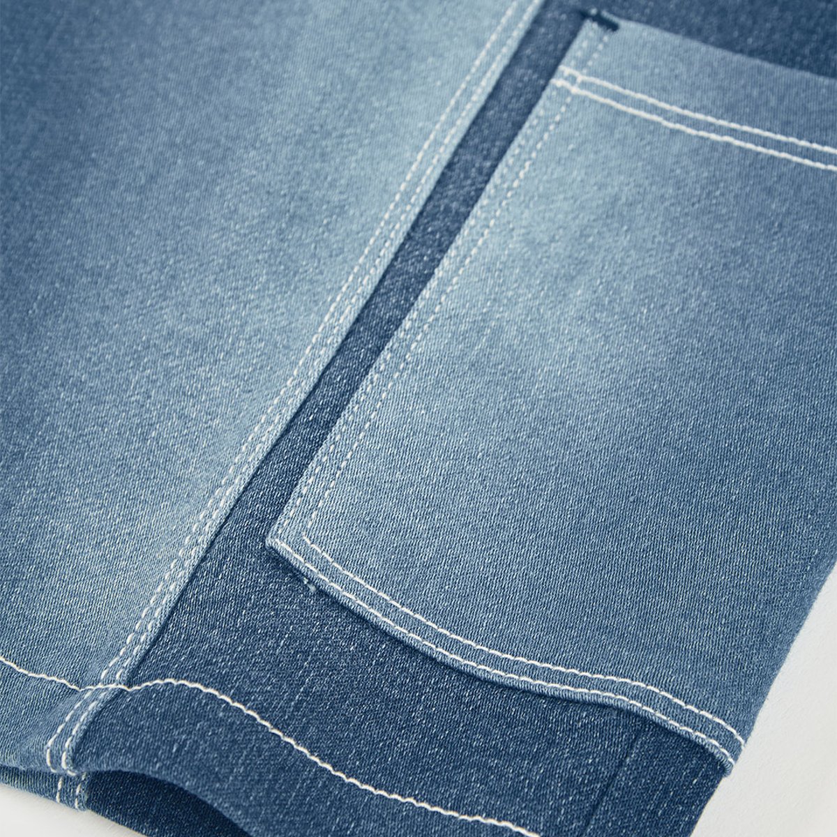 Short garçon denim bleu, BOBOLI