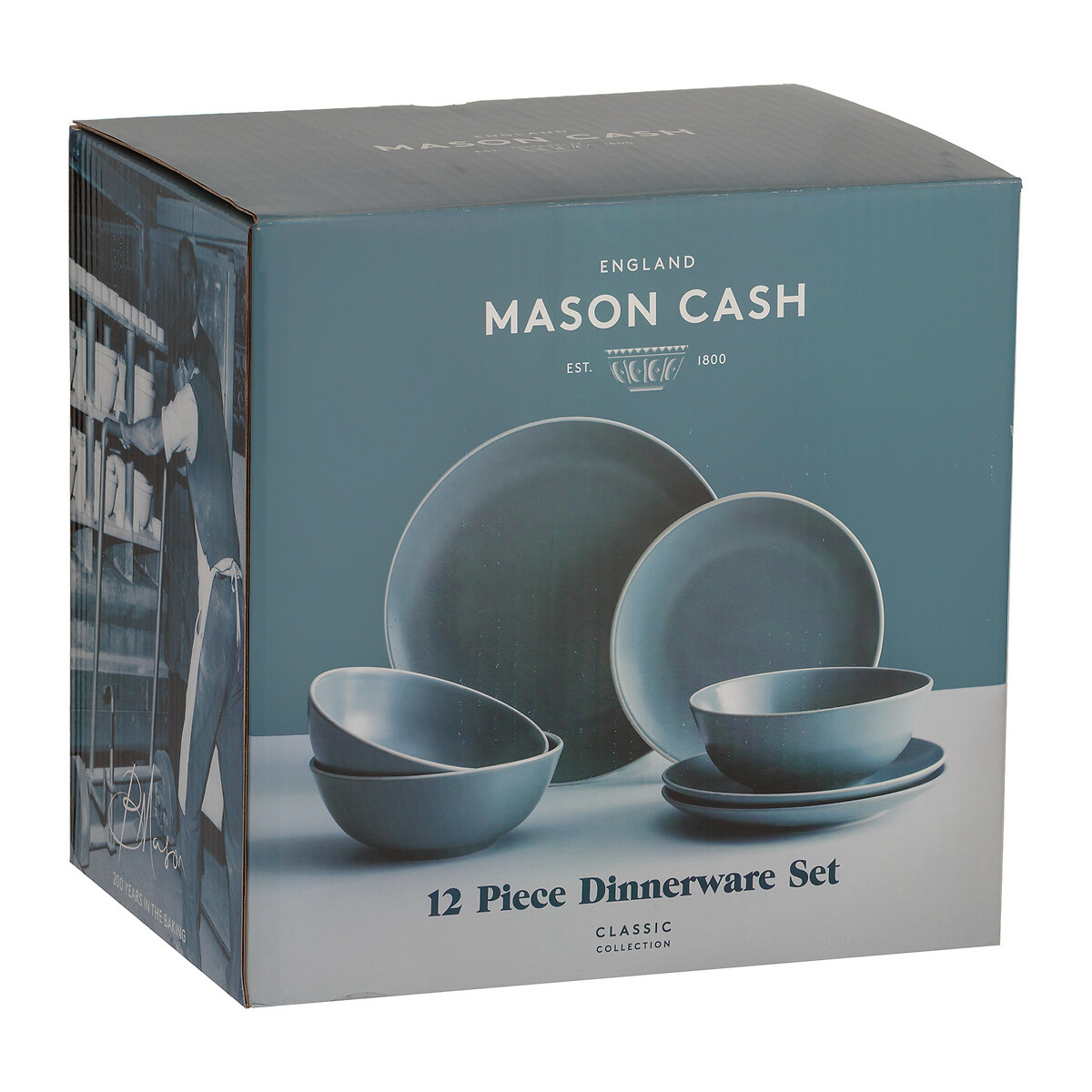12-Piece Classic Collection Grey Dinner Set grey, MASON CASH