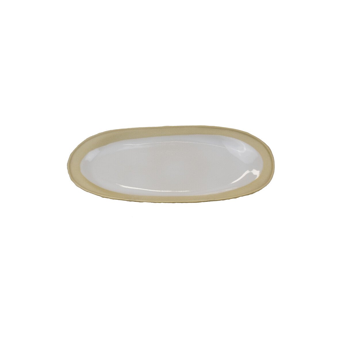 Travessa estreita 30cm UBUNTU Aura, NOSSE CERAMIC branco, NOSSE CERAMIC