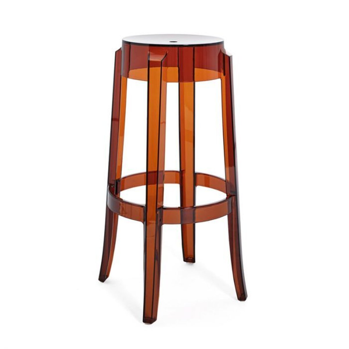Tabouret Philippe Starck - CHARLES GHOST ambre, KARTELL