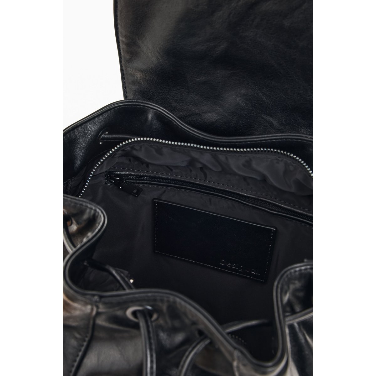 Petit sac à dos brodé noir, DESIGUAL